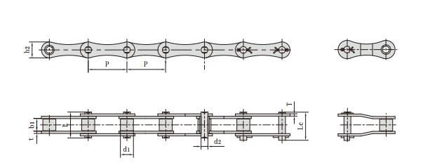 224AH_2120H_雙節距<font color='red'><font color='red'>傳動</font>鏈</font>