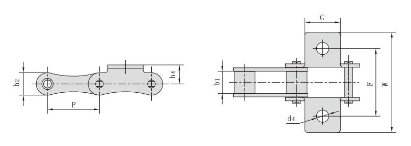 <font color='red'>S52</font>LF1K1_S型鋼制農機鏈附件