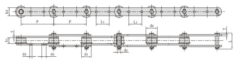 <font color='red'>P200</font>F70_提升機用輸送鏈 工