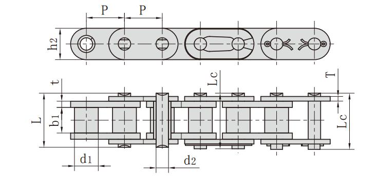 C<font color='red'>16B-1</font>_直鏈板鏈條 b系列直
