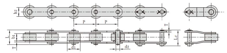 <font color='red'>C2062</font>H_雙節距大滾子輸送鏈